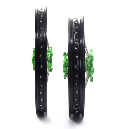 KKE 21" 18" Motorcycle Aluminum Spoke Wheels For KAWASAKI KX250F KX450F 2006-2014