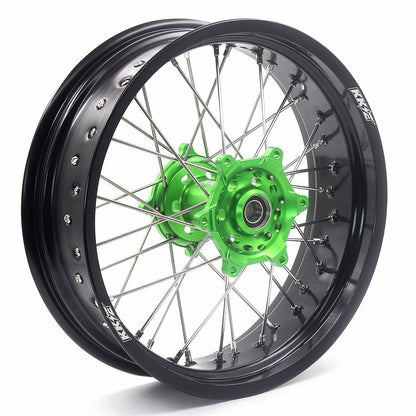 KKE 17Inch KX250F KX450F 2006-2021 For KAWASAKI Supermoto Spoked Wheels Rim