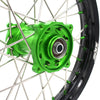 KKE 19" 16" For KAWASAKI KX85 KX80 KX100 KLX140/L Big Kid's Wheels Rim Green Hub
