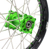 KKE 19" 16" For KAWASAKI KX85 KX80 KX100 KLX140/L Big Kid's Wheels Rim Green Hub