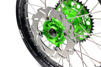 KKE 21 18 Enduro Dirtbike Wheels For KAWASAKI KX125 KX250 1993-2002 220mm Disc