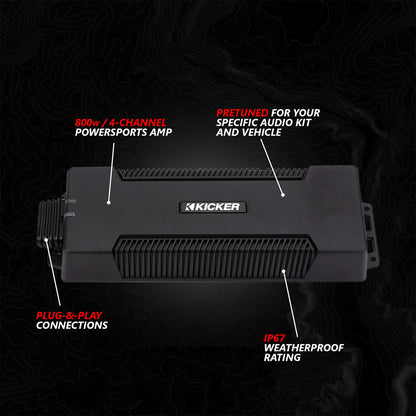 2024-2025 Can-Am® Maverick R, Phase-3 V-Spec 1650watt 3-Speaker System