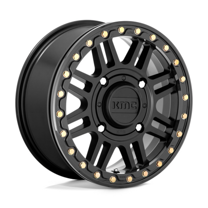 KS250 BL 15X6 4X137 S-BLK BLK-RING 38MM