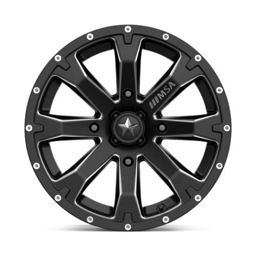 M42 15X7 4X110 S-BLK MILL 10MM