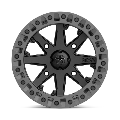 MA031 14X7 4X110 S-BLK M-GRY RING 00MM