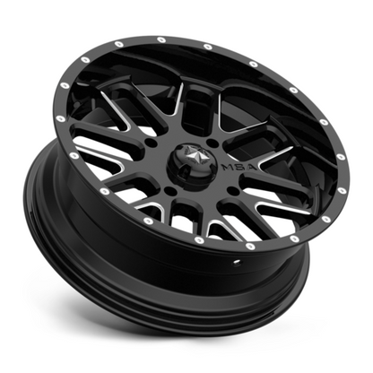 M35 22X7 4X137 G-BLK MILL 00MM