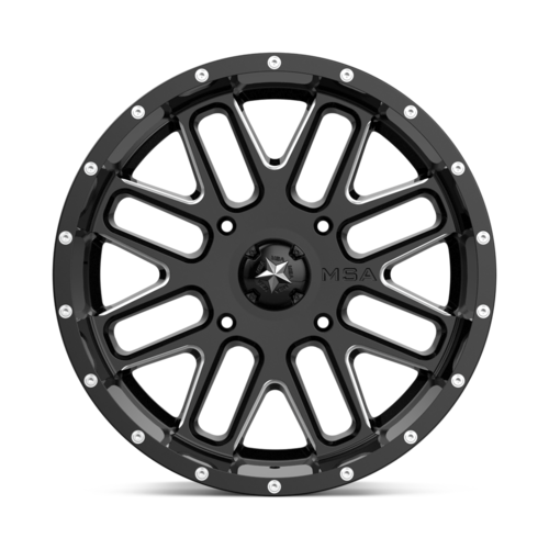 M35 22X7 4X156 G-BLK MILL 00MM