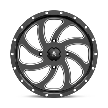 M36 22X7 4X137 G-BLK MILL 00MM