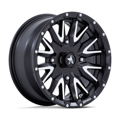 CREED UTV 14X7 4X110 86 -47 M-BLK MCH