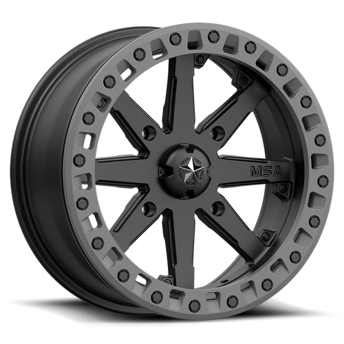 MA031 14X7 4X110 S-BLK M-GRY RING 00MM