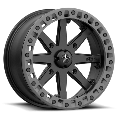 MA031 14X7 4X110 S-BLK M-GRY RING 00MM