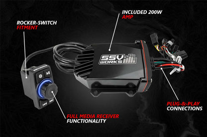 2020-2024 Kawasaki KRX1000 2-Seater Phase X 5-Speaker SSV Works Audio-Kit