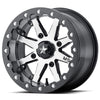 29.5" Super ATV Terminator Tires on MSA M21 Lok Beadlock Gloss Black/Gunmetal 14" Wheels 4/156