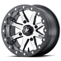29.5" Super ATV Terminator Tires on MSA M21 Lok Beadlock Gloss Black/Gunmetal 14" Wheels 4/156