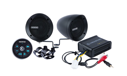 2 Bar Mount Speaker Kit w/ Bluetooth Black