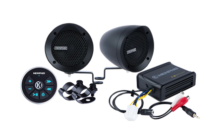 2 Bar Mount Speaker Kit w/ Bluetooth Black