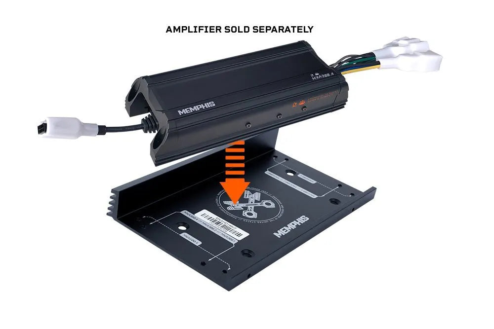 Memphis Audio | Harley Davidson 4-Speaker Direct Fit OEM Kit W/ Amplifier, Mount &amp; Harness