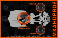 Harley Davidson 2-Speaker Direct Fit OEM Kit W/ Amplifier, Mount &amp; Harness