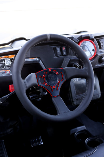 UTVMA Octane Leather Steering Wheel With Hub (Polaris, Can Am, Kawasaki, Honda Models