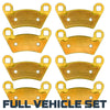 Polaris Ranger 400/500/570/650/700/800 Mid-Size 2004-2022 Brass Brake Pad Set
