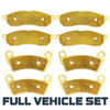Polaris Ranger XD 1500/Crew XD 1500 2024-2026 Brass Brake Pad Set