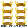 Polaris RZR Trail/S 1000/Trail S 1000/S 900/Trail S 900/900/Sport 2014-2026 Brass Brake Pad Set