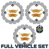 Can-Am Renegade 1000/850/650/570 2020-2026 Ridge Rider Rotor and Pad Kit