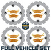 Can-Am Renegade 1000/850/800/570/500 2012-2019 Ridge Rider Rotor and Pad Kit