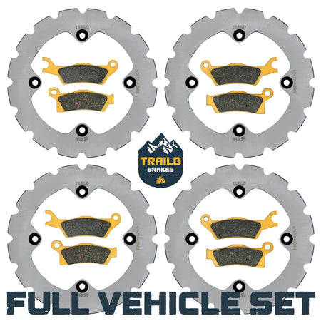 Can-Am Outlander 1000/850/650/450 6x6 2015-2026 Ridge Rider Rotor and Pad Kit