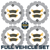 Can-Am Renegade 1000/850/800/570/500 2012-2019 Ridge Rider Rotor and Pad Kit