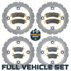 Kawasaki KRX/KRX4 1000 2020-2026 Ridge Rider Rotor and Brake Pad Kit