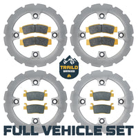 Kawasaki KRX/KRX4 1000 2020-2026 Ridge Rider Rotor and Brake Pad Kit