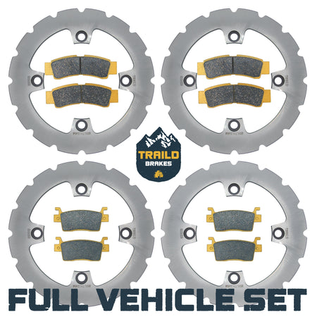 Kawasaki KRX/KRX4 1000 2020-2026 Ridge Rider Rotor and Brake Pad Kit
