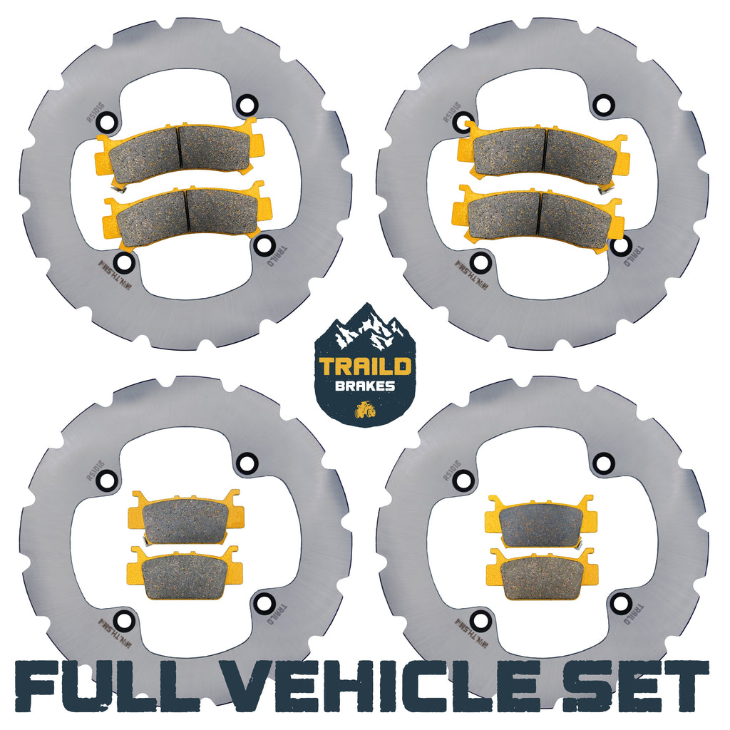 Honda Talon 1000R/1000X/1000X-4 2019-2026 Ridge Rider Rotor and Pad Kit