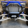 Polaris Pro R Front Bumper  Replacement Powder Black by AJK Offroad   