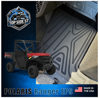 Polaris Ranger 1000 BASE / EPS / Premium HD 9mm Rubber Mats (2025 to current)