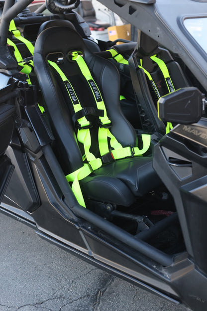 "REBEL" Series Pair of Front Suspension Bucket Seats Maverick R 2 or 4 Seater (2024-2025)
