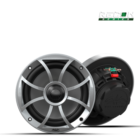 RECON 6-S | RECON™ Series 6.5-inch High-Output Component Style Coaxial Speakers w/ XS-Silver Grilles