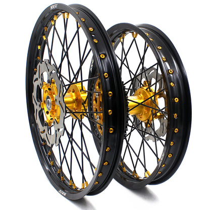 KKE 21 & 19 MX Wheels For SUZUKI RM125 2001-2007 RM250 2008 Off Road Rim Set