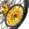 KKE 21/18 Enduro Off Road Wheels For SUZUKI DRZ400SM 2005-2024 Gold Nipples