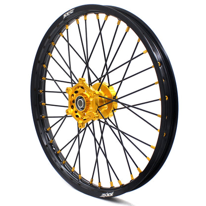 KKE 21/18 Enduro Off Road Wheels For SUZUKI DRZ400SM 2005-2024 Gold Nipples