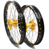 KKE 21 & 19 MX Dirt Bikes Rims For SUZUKI RM125 RM250 1996-2000 Gold Nipples