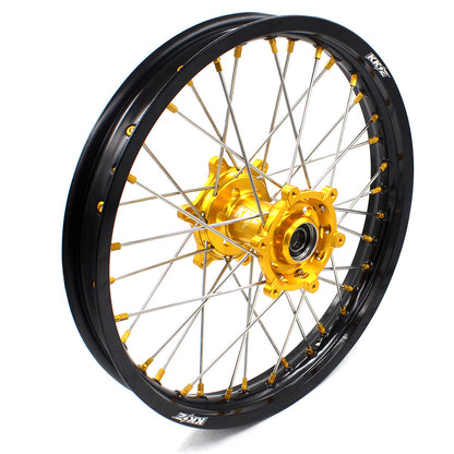 KKE 21 & 19 MX Dirt Bikes Rims For SUZUKI RM125 RM250 1996-2000 Gold Nipples