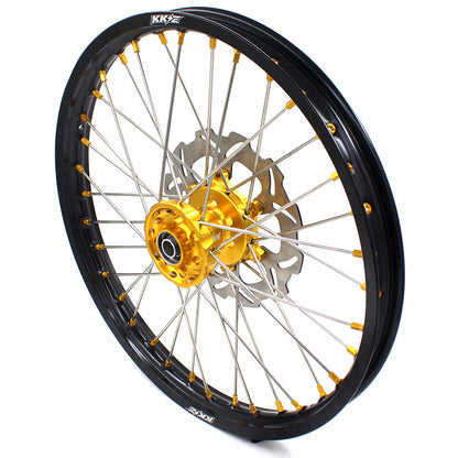 KKE 21 & 19 MX Dirt Bikes Rims For SUZUKI RM125 RM250 1996-2000 Gold Nipples
