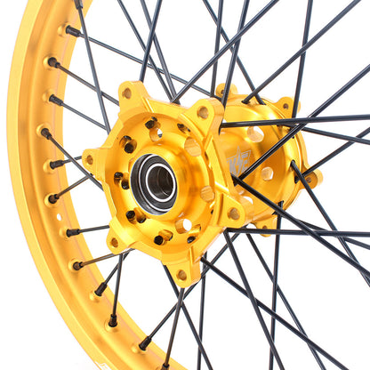 KKE 21 & 19 MX Gold Wheels for Suzuki RM125 RM250 1996-2000 Black Spoke