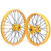 KKE 21 & 19 Gold Rims For Suzuki RM125 2001-2007 RM250 2001-2008 Off Road Wheels