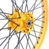 KKE 21 & 19 MX Gold Wheels for Suzuki RM125 RM250 1996-2000 Black Spoke