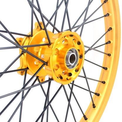 KKE 21 & 19 Gold Rims For Suzuki RM125 2001-2007 RM250 2001-2008 Off Road Wheels