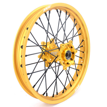 KKE 21 & 19 Gold Rims For Suzuki RM125 2001-2007 RM250 2001-2008 Off Road Wheels