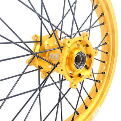 KKE 21 & 19 Gold Rims For Suzuki RM125 2001-2007 RM250 2001-2008 Off Road Wheels